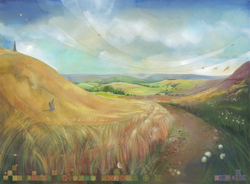 Skylarks and Cotton Grass