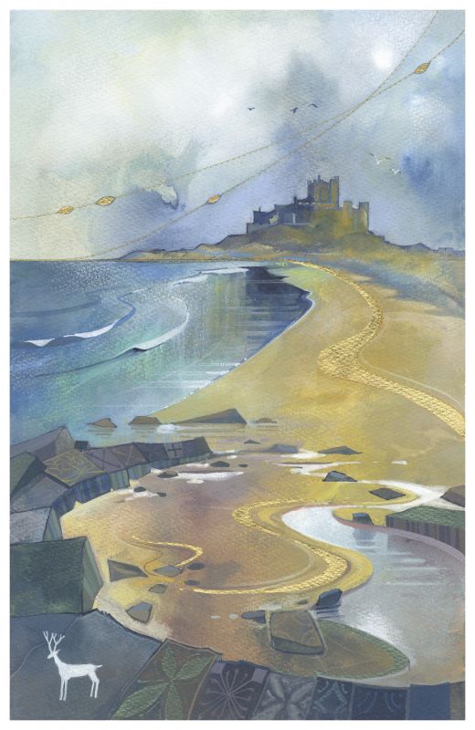 Bamburgh Castle - Card