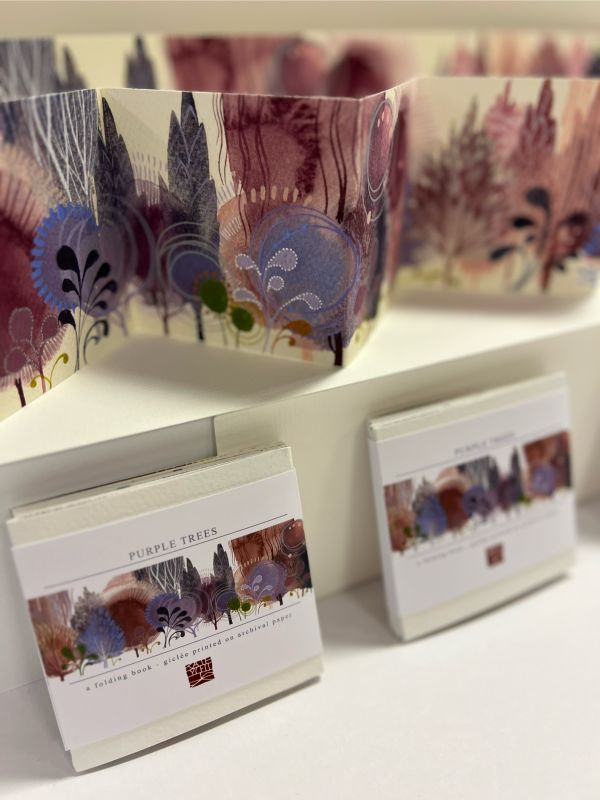 Purple Trees - Folding Book